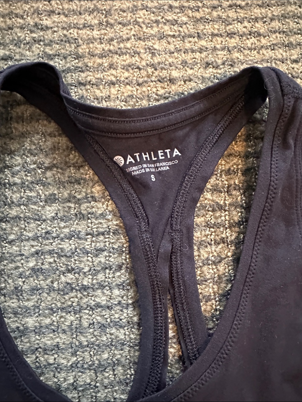 Athleta Black  Racerback Performance Tank - Picture 2 of 3